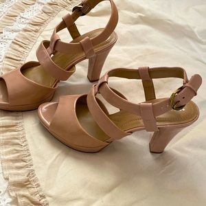 Rose pink pastel high heel naturalize N5 comfort size 7m